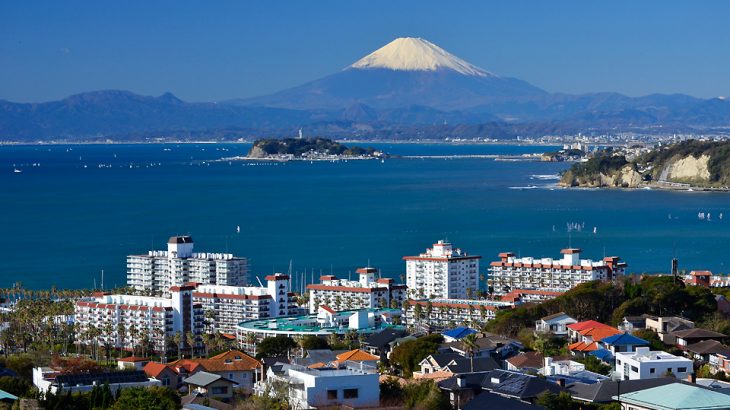 『披露山公園』逗子の高台から、江の島、富士山を望む眺望スポット！
